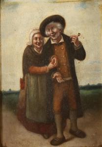BUISSON Georges J 1859-1933,A jolly old couple,David Lay GB 2018-04-26