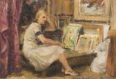 BUKOVAC Ivanka 1899-1957,Girl in a Studio,1945,Palais Dorotheum AT 2019-05-25