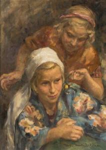 BUKOVAC Ivanka 1899-1957,Two Girls,1939,Palais Dorotheum AT 2017-09-23