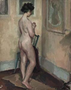 BULEY Vivian J. 1900-1979,Life study of a female nude,Christie's GB 2014-09-04