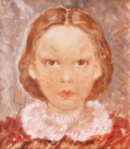 BULGARU Bob Gheorghe 1907-1938,Portrait of a Little Girl,Artmark RO 2023-04-24