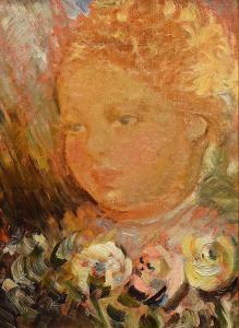 BULGARU Bob Gheorghe 1907-1938,Portret de băiat / Boy Portrait,1935,GoldArt RO 2017-04-26