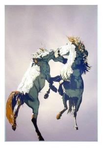 BULL Alan 1900-1900,Fighting Horses,1980,Ro Gallery US 2008-02-08