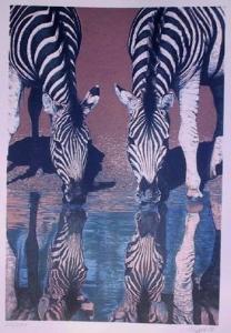 BULL Alan 1900-1900,Zebras,1980,Ro Gallery US 2008-06-26