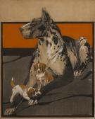 BULL Charles Livingston 1874-1932,Great Dane with puppies,Bonhams GB 2011-02-16