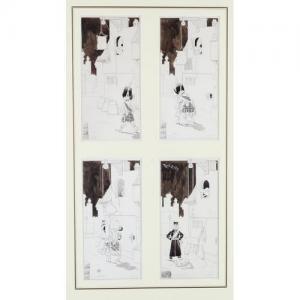 Bull René 1872-1942,A series of four humorous,1893,Morphets GB 2021-07-17