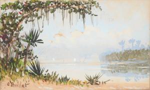 BULLET Charles 1860-1927,Florida River Scene,Burchard US 2023-01-22