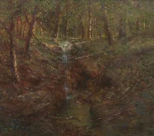 BULLET Charles 1860-1927,Landscape with waterfall,Aspire Auction US 2021-10-28
