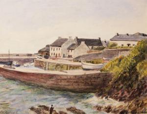 bullock 1845-1903,The Harbour Annalong,Gormleys Art Auctions GB 2014-03-04