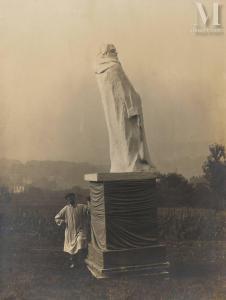 BULLOZ Jacques Ernest 1858-1942,Installation du "Balzac au clair de lune" de Rodi,Millon & Associés 2022-06-21