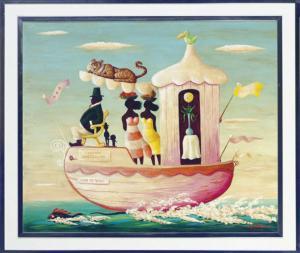 BULMAN Orville 1904-1978,La Barque Coup de Vent,1974,Christie's GB 2009-04-01
