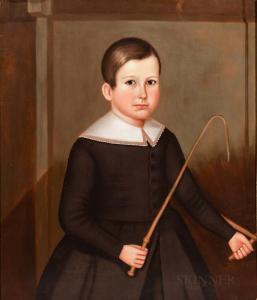 BUNDY Horace 1814-1883,Master Julius R. Richardson, Pittsfield, Vt.,1821,Skinner US 2022-03-30