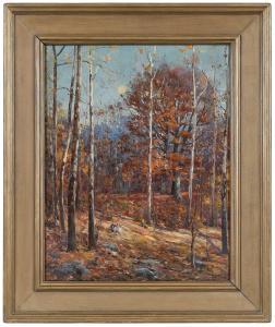 BUNDY John Elwood 1853-1933,Fall Scene,Brunk Auctions US 2023-11-18