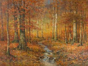 BUNDY John Elwood 1853-1933,The Autumn Woods,1925,Bonhams GB 2022-07-12