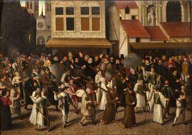 BUNEL François II 1552-1599,La procession de la Sainte-Ligue,Aguttes FR 2021-06-17