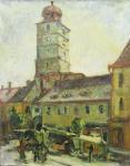 Bunescu Marius 1881-1971,Peisaj din Sibiu,Alis Auction RO 2012-11-20