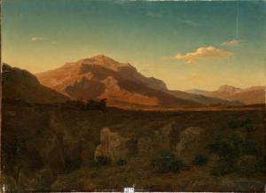 BUNKER B 1800-1800,Paysage montagneux en Amérique,1853,VanDerKindere BE 2012-04-24