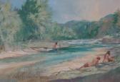 BUNKIN Robert,Naked bathers at the river,Burstow and Hewett GB 2017-03-29