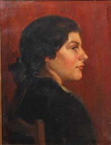 BUNT Emma 1911,Portrait study ````Cornish Girl' signed lowerright,Bonhams GB 2008-09-04