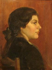 BUNT Emma 1911,Study of a ( Cornish ) girl's head,Dickins GB 2008-10-10