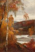 BUNTING Thomas 1851-1928,BIRCHES ON THE RIVERBANK,McTear's GB 2013-05-23