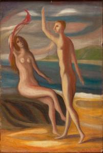 BUONGIOVANNI ALOLO,Uomo e donna,1947,Bertolami Fine Arts IT 2016-10-06