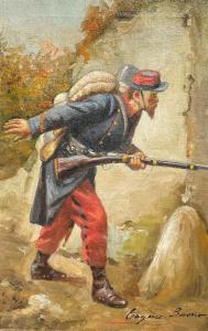 BUONO Eugenio 1861-1954,Cautious French Soldier,Burchard US 2021-08-15