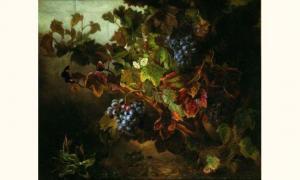 BURAT Fanny 1838,Nature morte aux raisins,1885,Tajan FR 2006-06-21