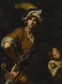 BURATTI Girolamo 1580-1655,DAVID WITH THE HEAD OF GOLIATH,Sotheby's GB 2018-02-02