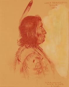 BURBANK Elbridge Ayer 1858-1949,"Chief Red Cloud, Sioux,",1899,John Moran Auctioneers US 2023-06-06