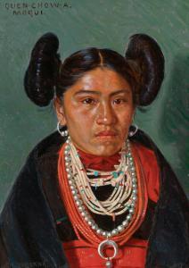 BURBANK Elbridge Ayer 1858-1949,Quen-Chow-A-Moqui,1897,Santa Fe Art Auction US 2023-11-11
