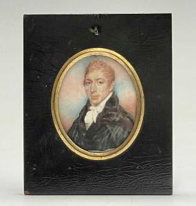 BURCH Henry Jacob 1763,Portrait miniature Gentleman,David Lay GB 2021-09-30
