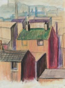 BURCH Lawson 1937-1999,'BELFAST ROOFTOPS',Ross's Auctioneers and values IE 2023-06-14