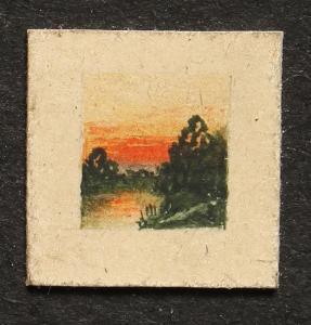 BURCHETT Stanley A 1900-1900,a wooded lake at dusk,John Nicholson GB 2021-08-11