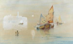 BURCHETT Stanley A 1900-1900,Venetian Lagoon,Ewbank Auctions GB 2021-03-25