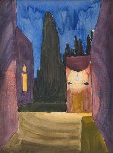 BURCHFIELD Charles Ephraim 1893-1967,Alley Light,1915,Freeman US 2023-12-03