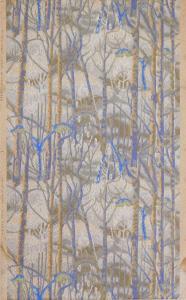 BURCHFIELD Charles Ephraim 1893-1967,Birches wallpaper swatch,1921,Rachel Davis US 2024-03-23