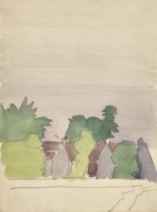 BURCHFIELD Charles Ephraim 1893-1967,Landscape with Houses,Freeman US 2024-02-28