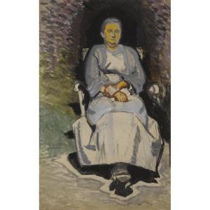 BURCHFIELD Charles Ephraim,PORTRAIT STUDY (OF THE ARTIST'S MOTHER),1917,Sotheby's 2010-03-03