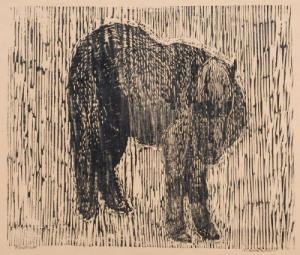 BURCKHARDT Rudolph Wilhelm 1888-1974,Pferd im Regen,Schmidt Kunstauktionen Dresden DE 2013-09-14