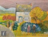 BURDEN Ruth 1925-2011,Figures in a cottage garden,1984,Fieldings Auctioneers Limited GB 2019-03-30