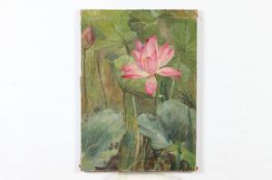 BURDETTE Hattie Elizabeth 1872-1955,PINK WATER LILY,Sloans & Kenyon US 2018-03-11