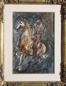 BURDICK Charles J 1924-2016,Horseman,c.1970,Ro Gallery US 2023-10-31
