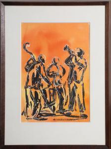 BURDICK Charles J 1924-2016,Jazz Band I,1970,Ro Gallery US 2023-05-09