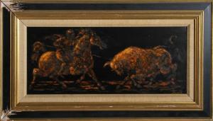 BURDICK Charles J 1924-2016,Knight and Bull,1970,Ro Gallery US 2023-01-01