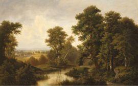 BURGARITZKY Josef, Jacob 1836-1890,Paysages à l'étang,Brissoneau FR 2021-03-26