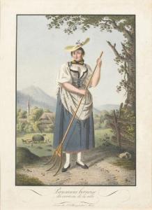 BURGDORFER Johann Jakob 1770,Paysanne bernoise/des environs de la ville,Dobiaschofsky CH 2009-11-11