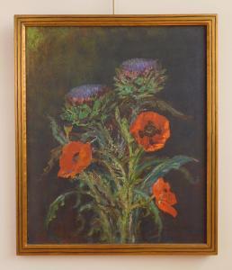 BURGDORFF Ferdinand 1881-1975,Still-Life of Poppies and Thistle,Rachel Davis US 2023-10-21