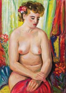 BURGER Rudolf 1903-1995,Sitting female nude,im Kinsky Auktionshaus AT 2016-02-24