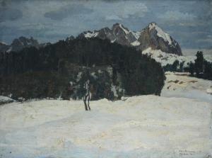 BURGERS Felix 1870-1934,Paesaggio invernale,1914,Galleria Pananti Casa d'Aste IT 2023-04-21